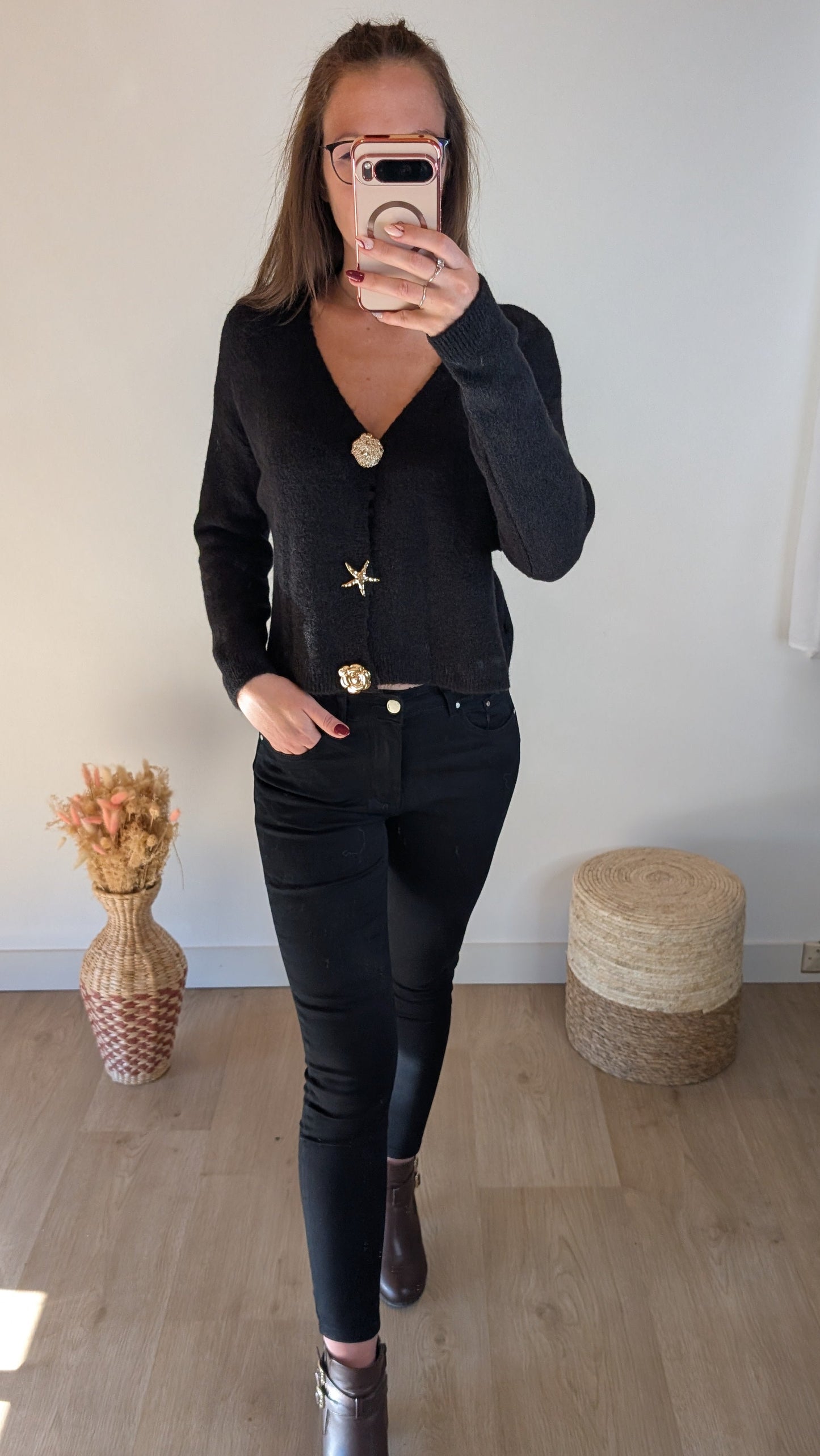 Gilet Laure Noir