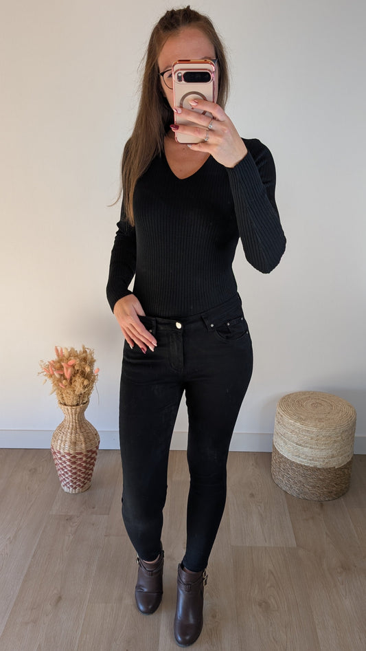 Pull maille Alice - Noir