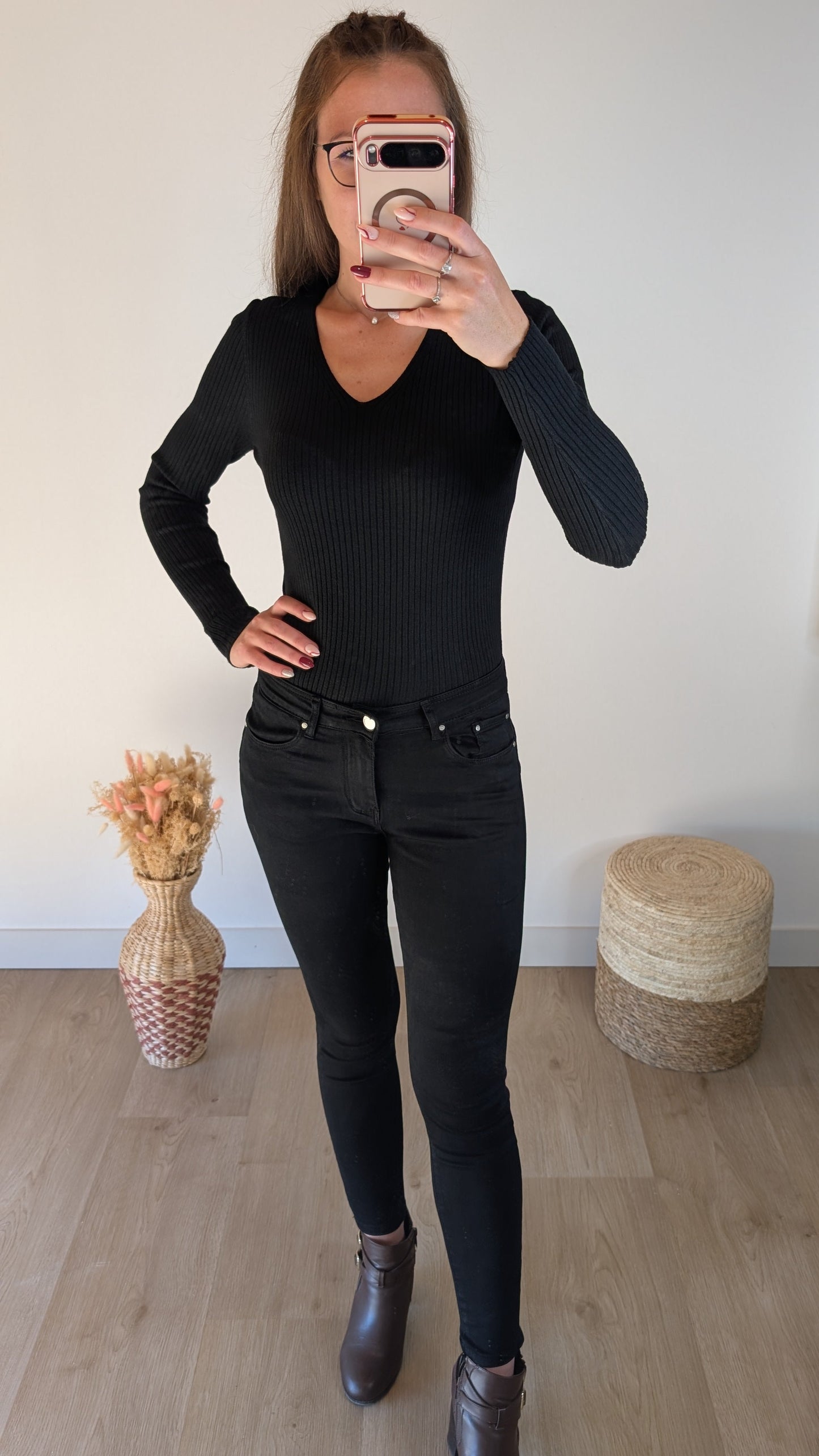 Pull maille Alice - Noir