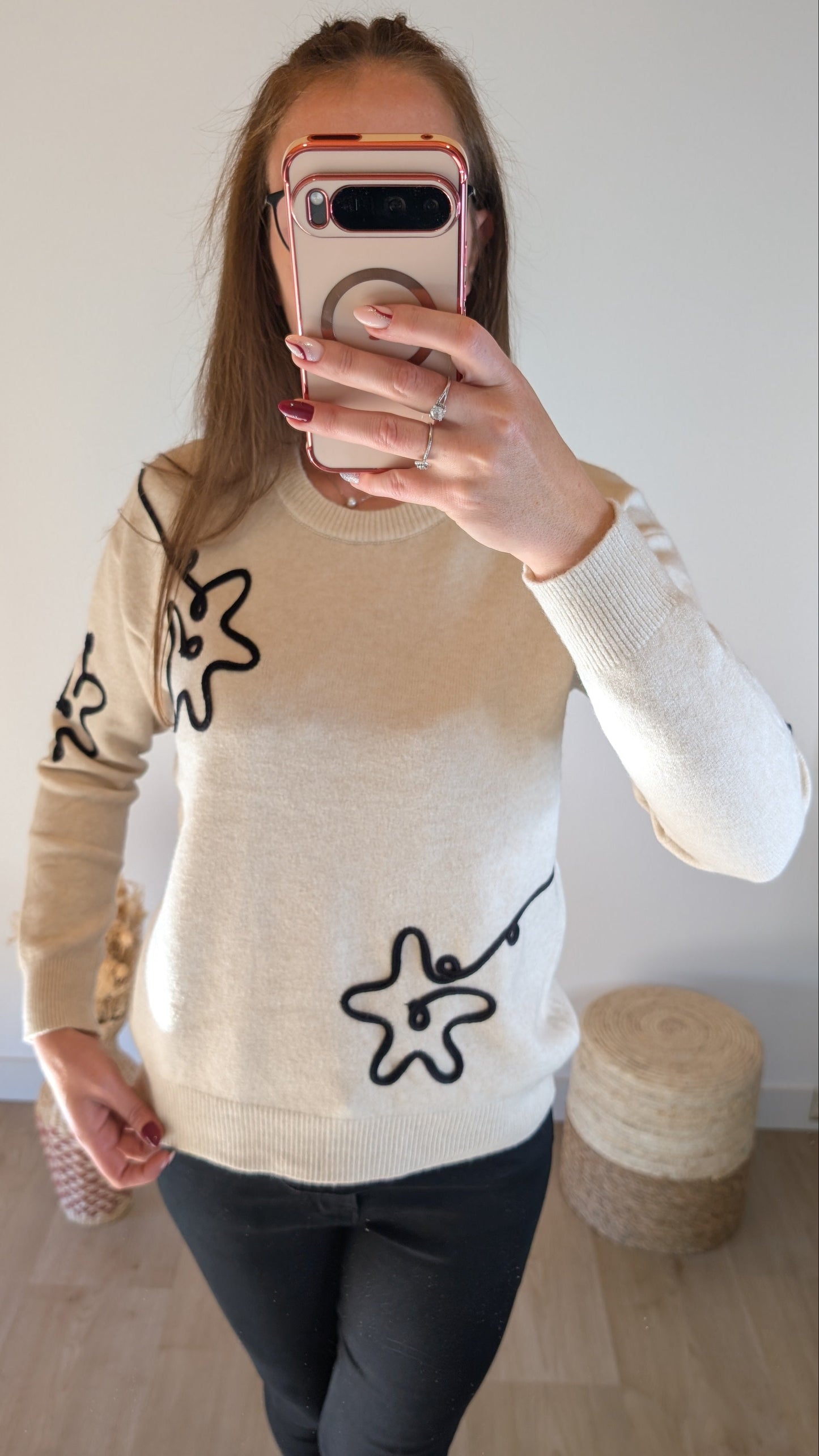 Pull maille Candice - Crème